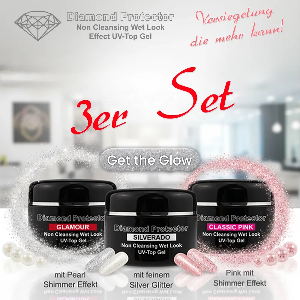 3er Set Diamond Protector Effect Top Gel (3x 15g)